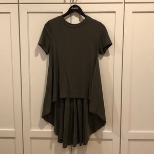 Army Green T-shirt Blouse